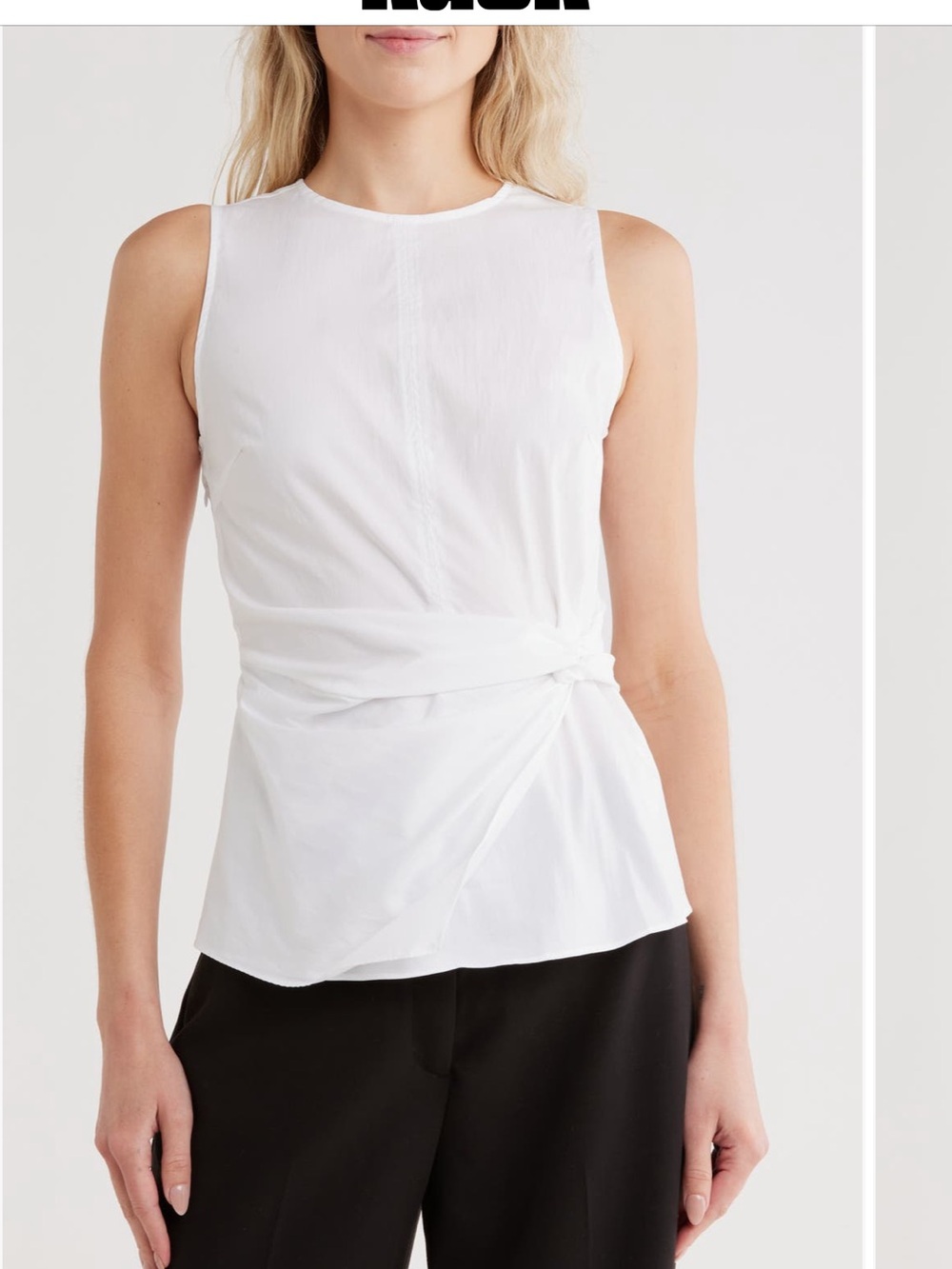 Jason Wu White Sleeveless Side-Tie Peplum Camisole NWT